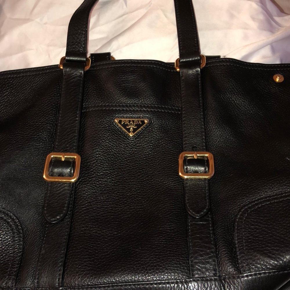 Prada Leather material Authentic Tote Bag!